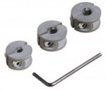 Wolfcraft 3x hĺbkové dorazy (priemer 6-8-10mm) 2755000