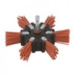 Wolfcraft Nylonový kartáč tvrdý vejár 100mm 6stop 1512000
