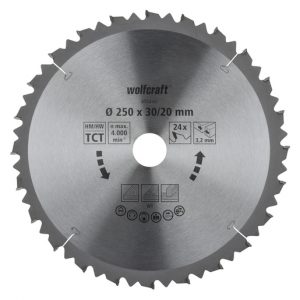 Wolfcraft pílový kotúč pre pokos.pily diamant ø305x30 Z24 6554000