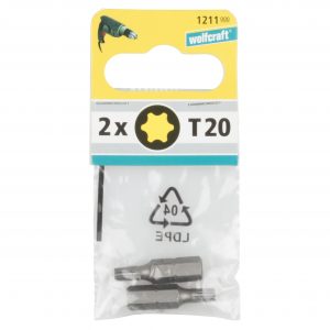 Wolfcraft Torx 2x bity, TX 20, 25mm 1211000