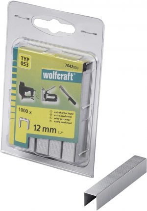 Wolfcraft Široké sponky do sponkovačky výška 12 mm 1000 ks 7042000