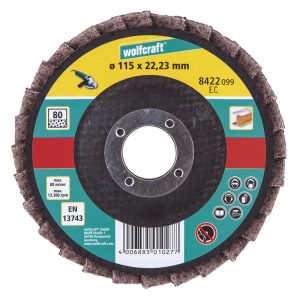 Wolfcraft brusný lamelový talíř s plstí ø 115 mm 8424099