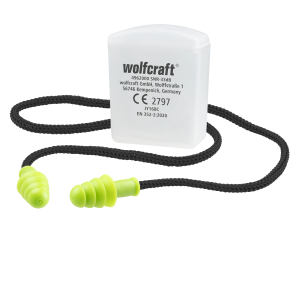 Wolfcraft Štuple do uší so šnúrou 4962000